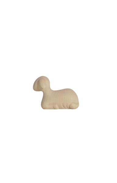 Liggend lam/strak 'LE-collectie' - houtsnijwerk/natuur - H 10cm