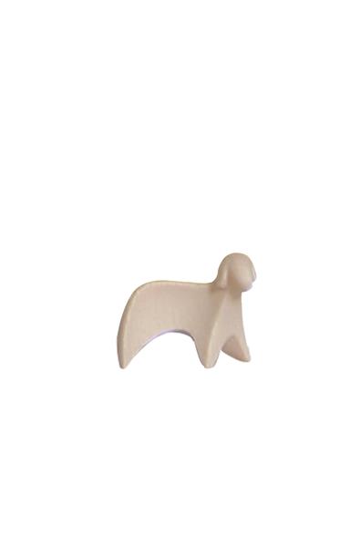 Rechtskijkend schaap/design (fig. 9cm) - houtsnijwerk/natuur