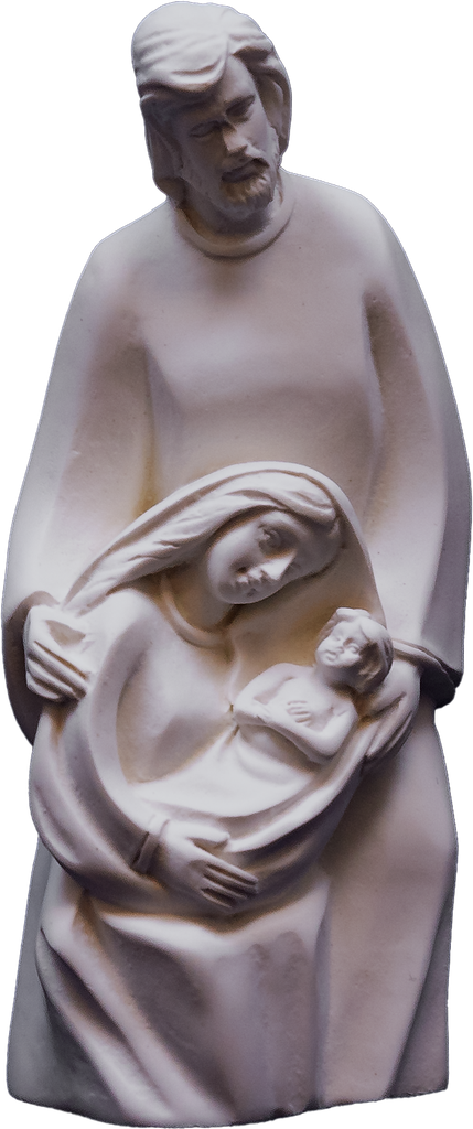 H Famillie Blokgroepje - 12cm - polystone/wit