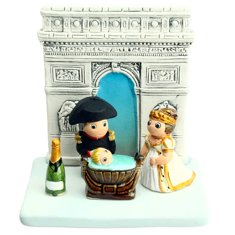 Kerstgroep "Parijs/Arc de Triomphe" - 7x9cm
