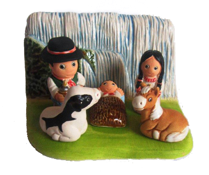 Crèche du monde 'Argentine' - 7x9cm