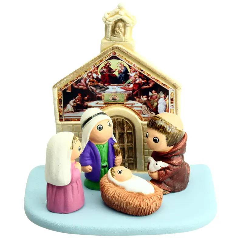 Kerstgroep "Assisi" - 7x9cm