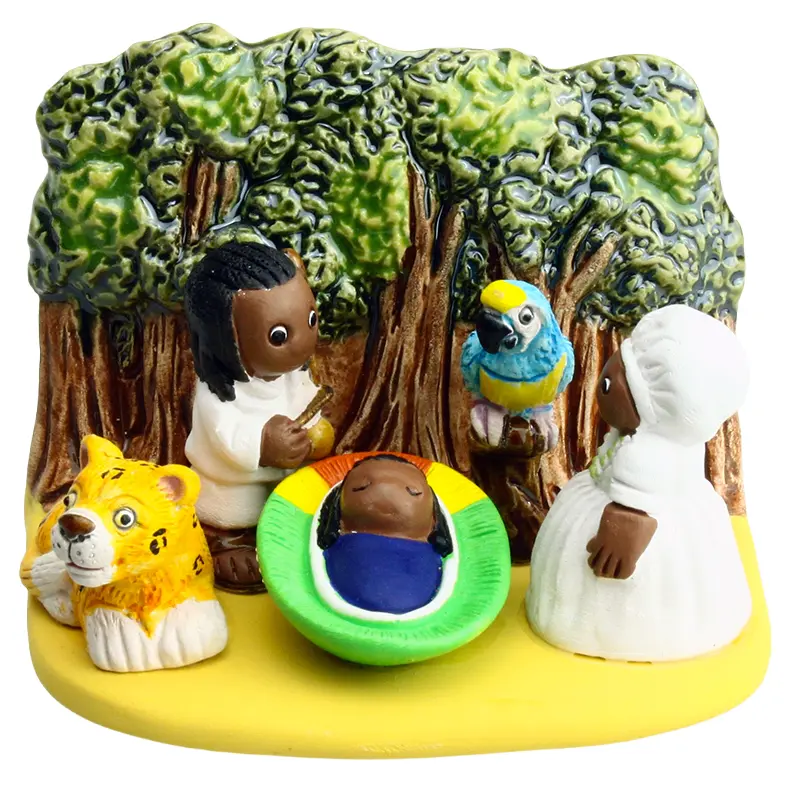 Crèche du monde 'Brésil' - 7x9cm