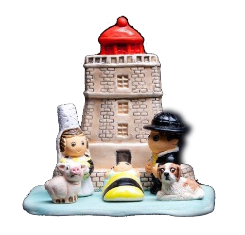 Kerstgroep "Frankrijk/Bretagne" - 7x9cm