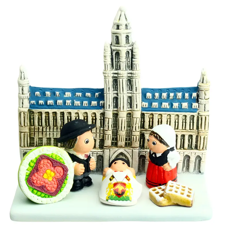 Crèche du monde "Bruxelles" - 7x9cm