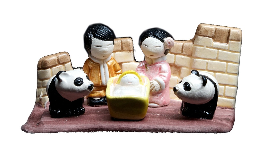 Crèche du monde 'Chine' - 7x9cm