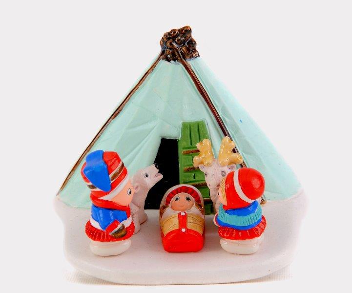 Crèche du monde 'Finlande' - 7x9cm