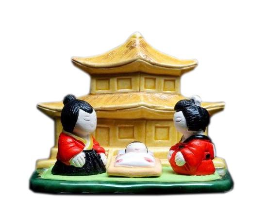 Kerstgroep "Japan" - 7x9cm