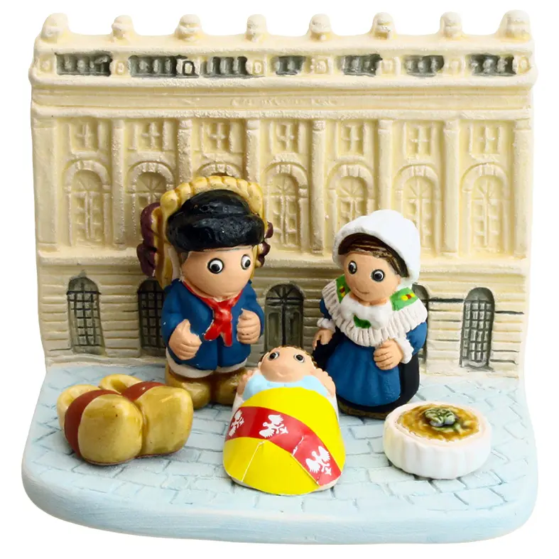 Crèche du monde - France/La Loraine - 7x9cm