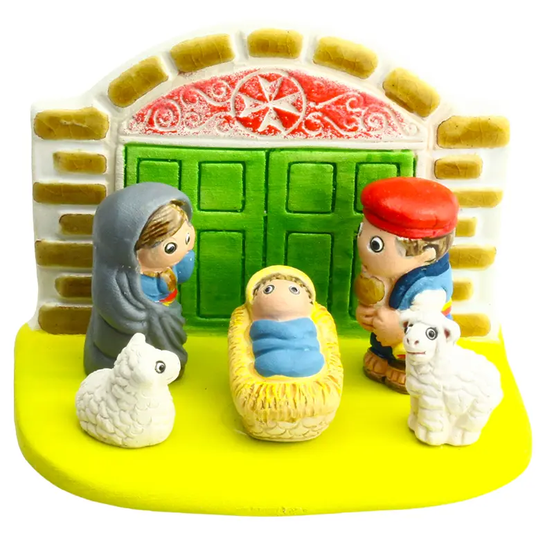 Crèche du monde 'Malte' - 7x9cm