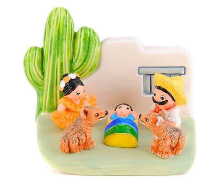 Kerstgroep "Mexico" - 7x9cm