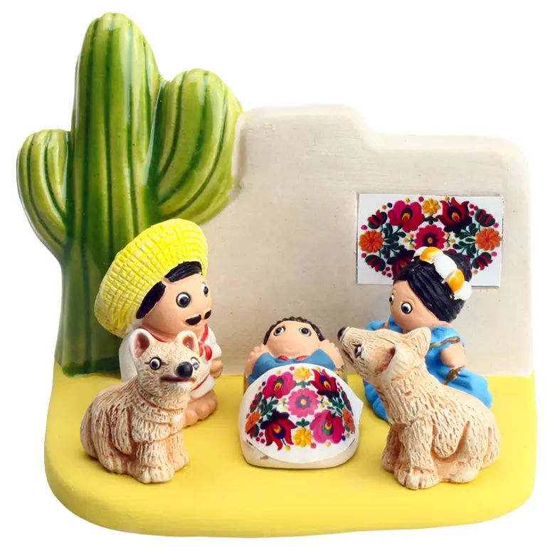 Kerstgroep "Mexico" - 7x9cm