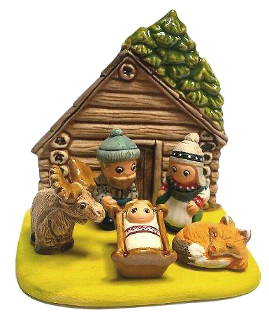 Crèche du monde 'Norvège' - 7x9cm