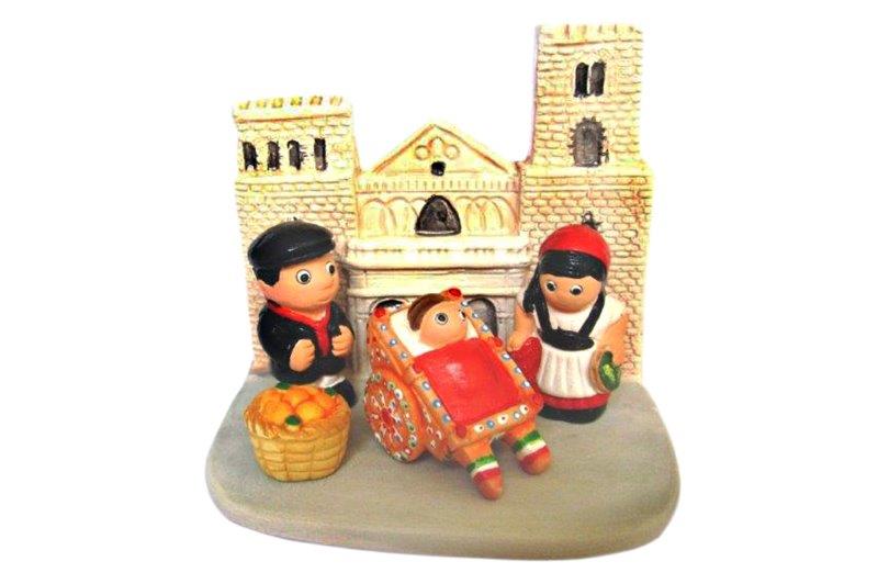 Crèche du monde 'Sicile' - 7x9cm