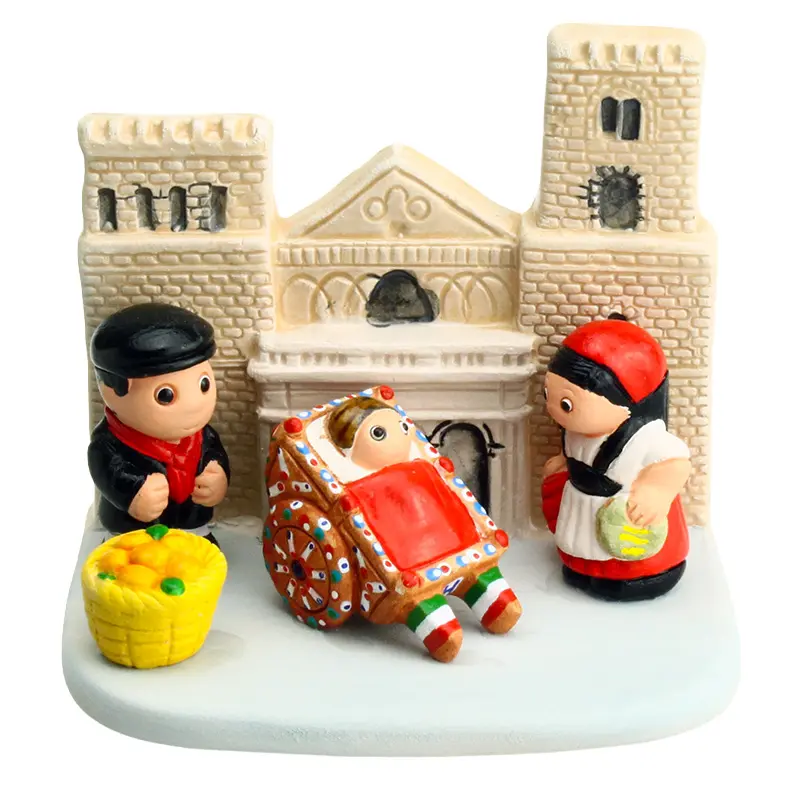 Kerstgroep "Sicilië" - 7x9cm