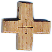 Vormselkruisje op koord 'B' (33x33mm)