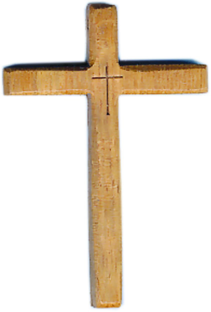 Vormselkruisje op koord 'F' (65x100mm)