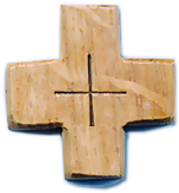 Vormselkruisje op koord 'M' (40x40mm)