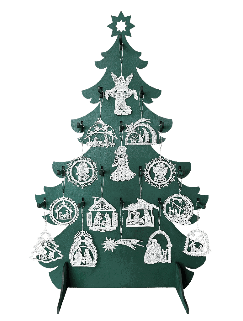 Display kerstboom -15x10 hangers kant - serie M5 tem M19