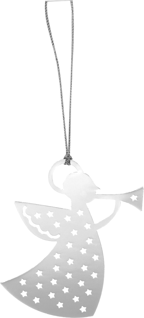 Deco hanger Engel/metaal - 5x9cm