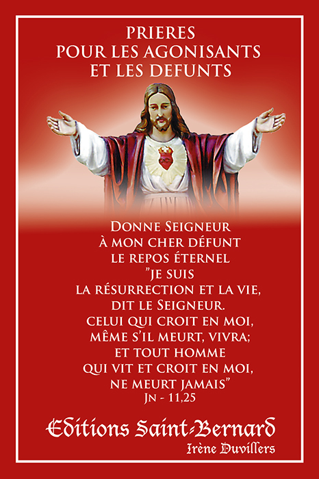 Livret Prières pour les agonisants et les défunts