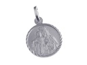 Medaille Scapulaire - argent 925% rhodié (Ø14mm)