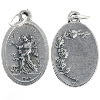 Medaille Engelbewaarder - metaal (16x22mm)