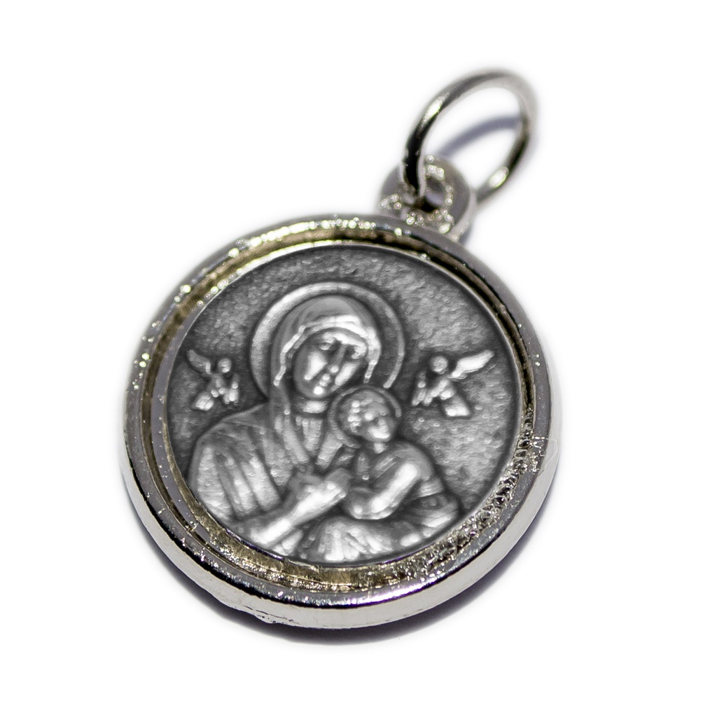 Medal Perpetual Help/H. Family - metal (Ø16mm)