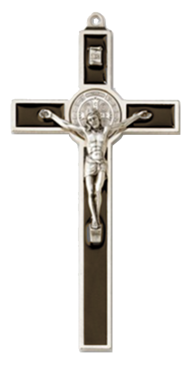 Cross St Benedict - metal/resine/Black (70x125mm)