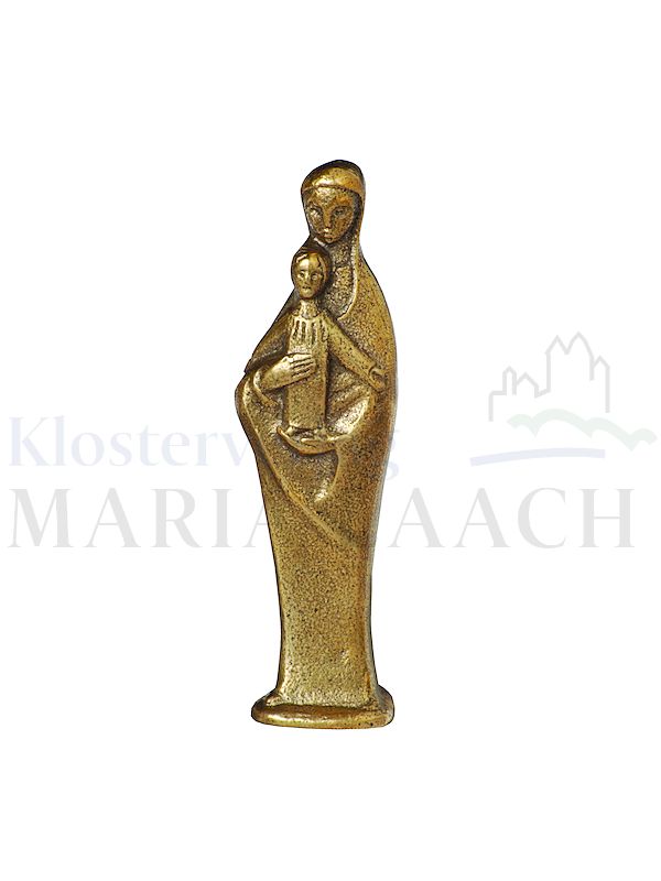 Figur Madonna mit Kind, vollplastisch (mit Meditationskarte)