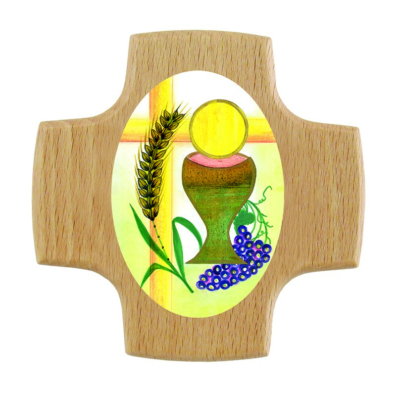 Kreuz Kelch / Trauben / Ähre / Kreuz (85x85mm)