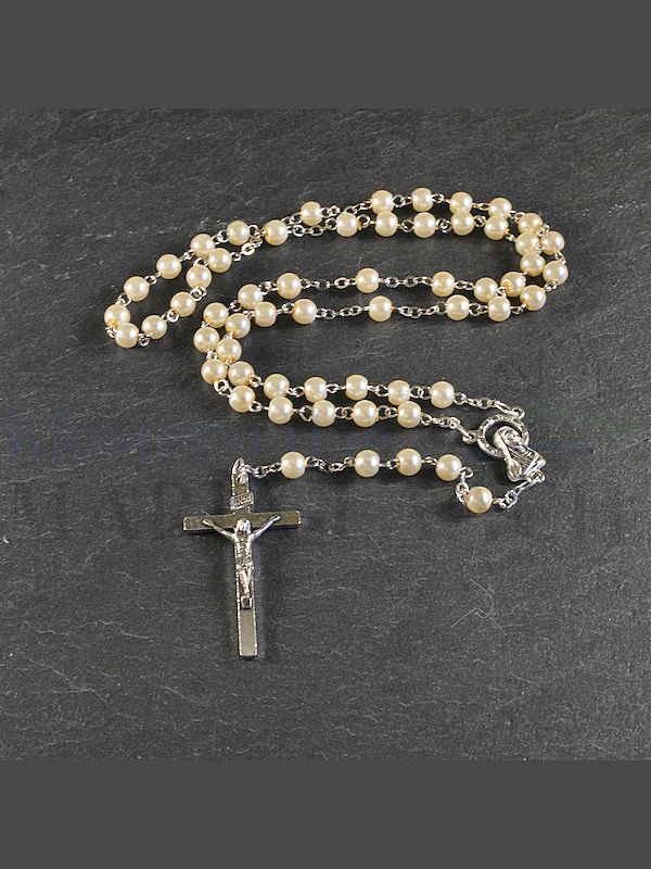 Taschenrosenkranz, Perlmutt-Imitation