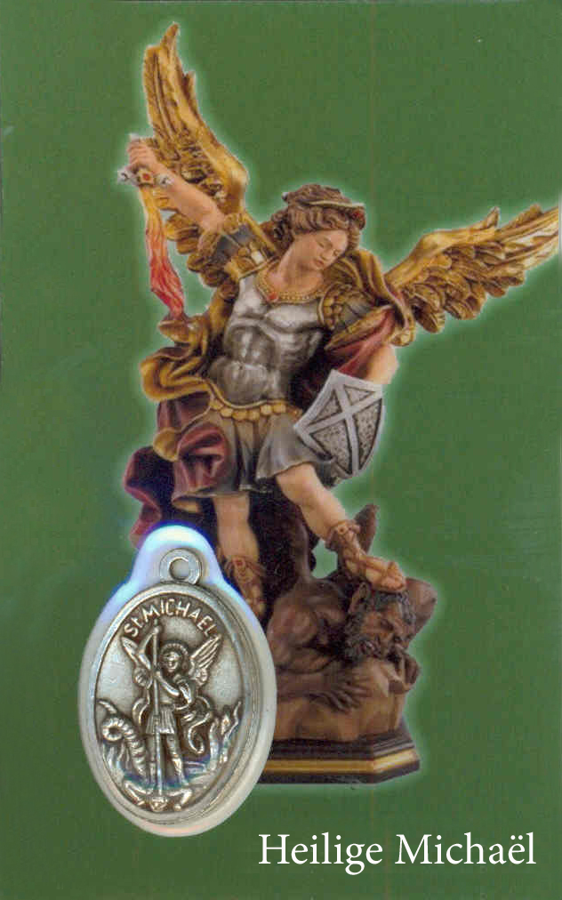 Gebetskarte/medaillon - H Michaël NL (55x85mm)