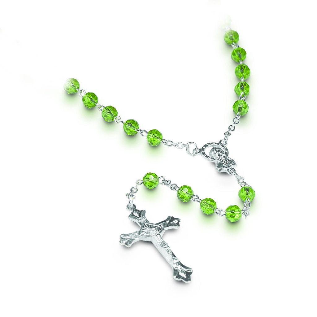 Rozenkrans van uw maand 'Mei' - im.cristal/emeraude (⌀ 6mm)