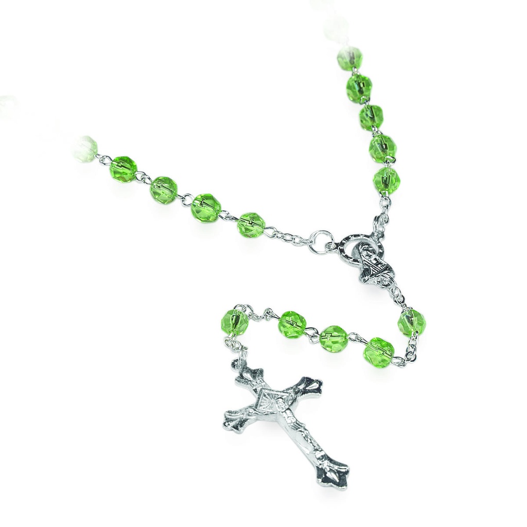 Rozenkrans van uw maand 'Augustus' - im.cristal/peridot (⌀ 6mm)