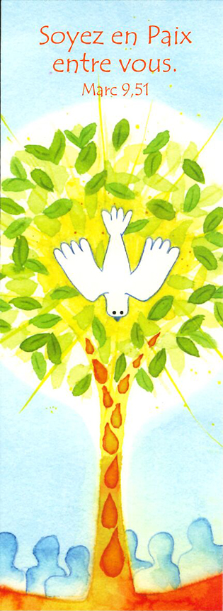Signet communion - 5,5x15cm Soyez en paix...