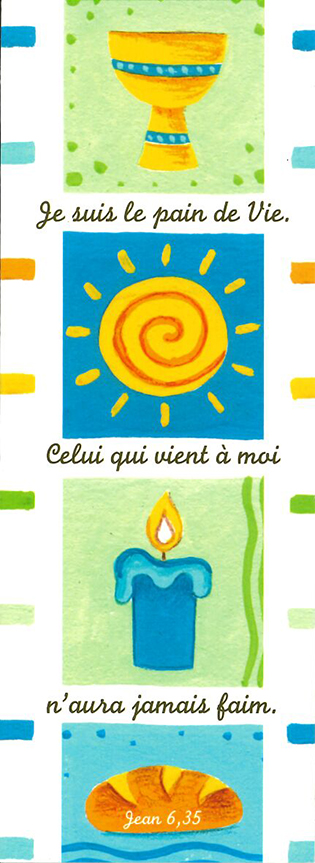 Signet communion - 5,5/15cm Je suis le pain...