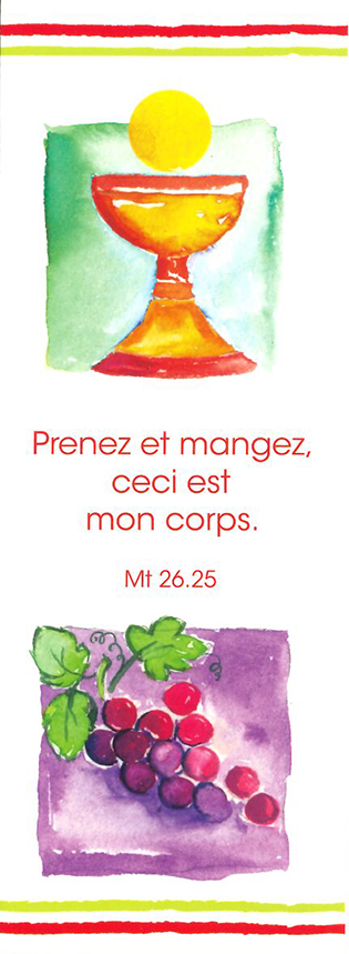 Signet communion - 5,5/15cm Prenez et mangez...