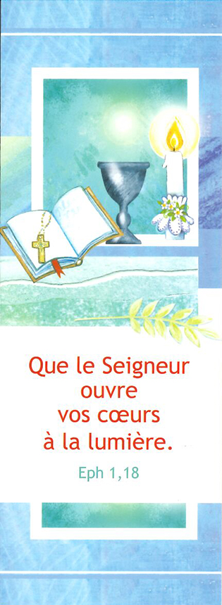 Signet communion - 5,5/15cm Que le Seigneur ouvre...