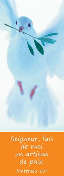 Signet de communion - 5,5/15cm - Seigneur, fais de moi...