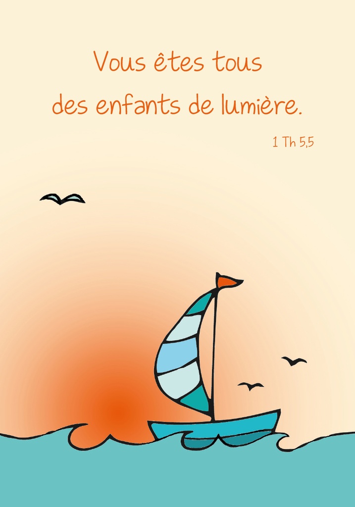 Signet communion ) 70x100mm Vous êtes tous des enfants ... 1