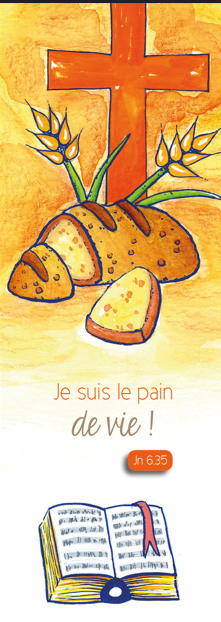 Signet communion - 5,5x15cm Je suis le pain de vie...