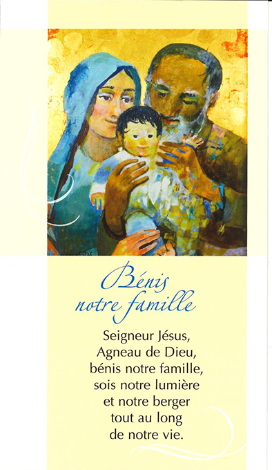 Signet prière Bénis notre famille - SP018