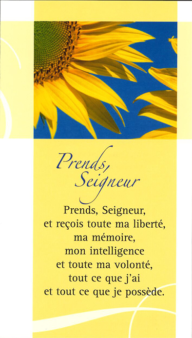 Signet prière Prends Seigneur - SP022