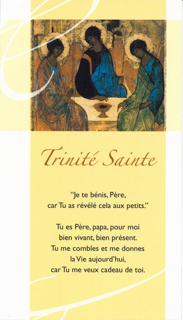 Gebedskaart Trinité Sainte - SP028