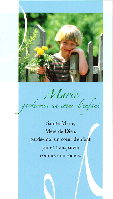 Signet prière Marie, garde-moi - SP034