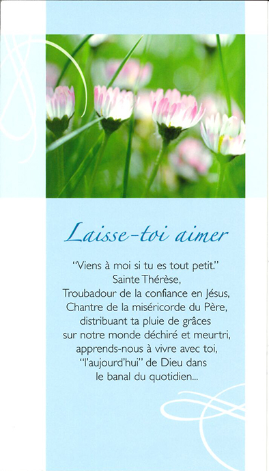 Signet prière Laisse-toi aimer - SP039