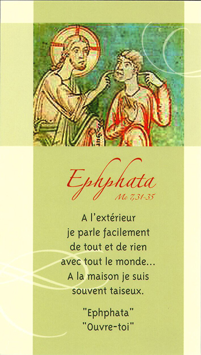 Signet prière L'Ephata - SP063