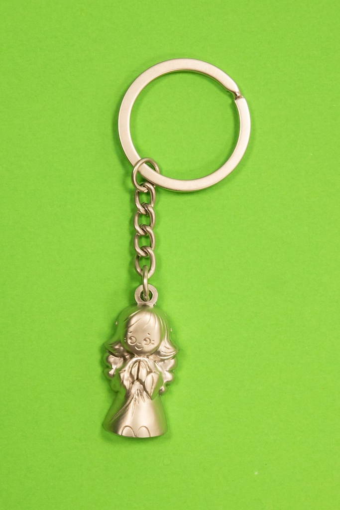Porte-clef Anges TZB - inox (30x17mm)