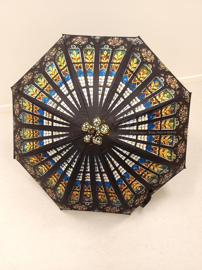 Paraplu - metaal/polyester/8K/houtg reep - automatisch - 91cm - eigen logo MC